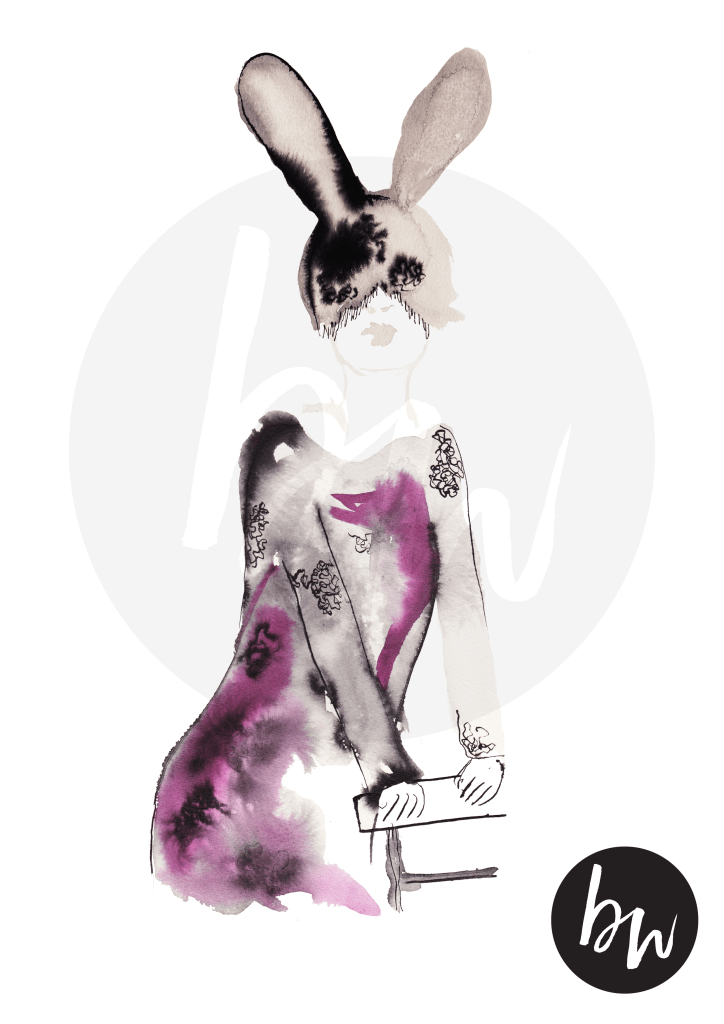 Lacy Bunny Girl Water Mark