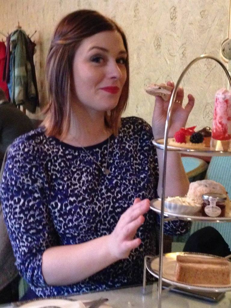 A spot of tea cake and wine